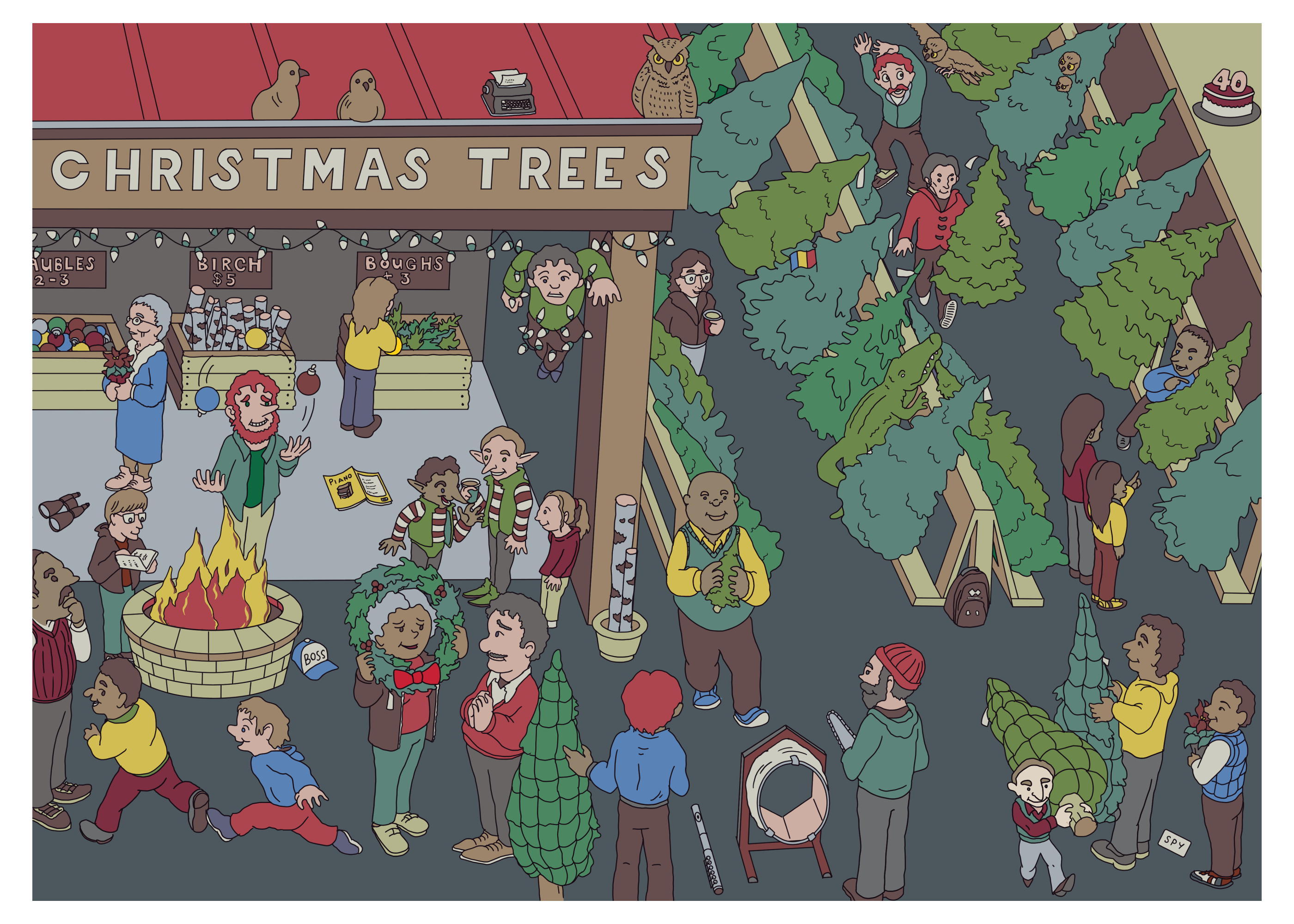 Search and Find Illustration